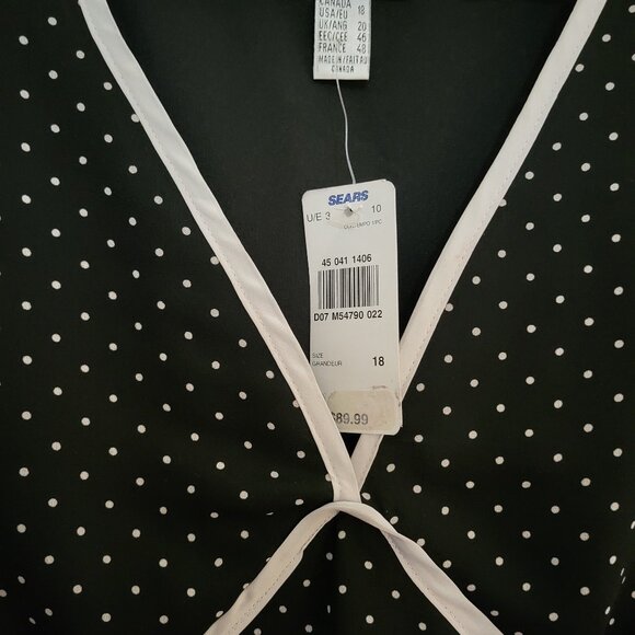 JESSICA VINTAGE POLKA DOT DRESS BNWT - Picture 2 of 2